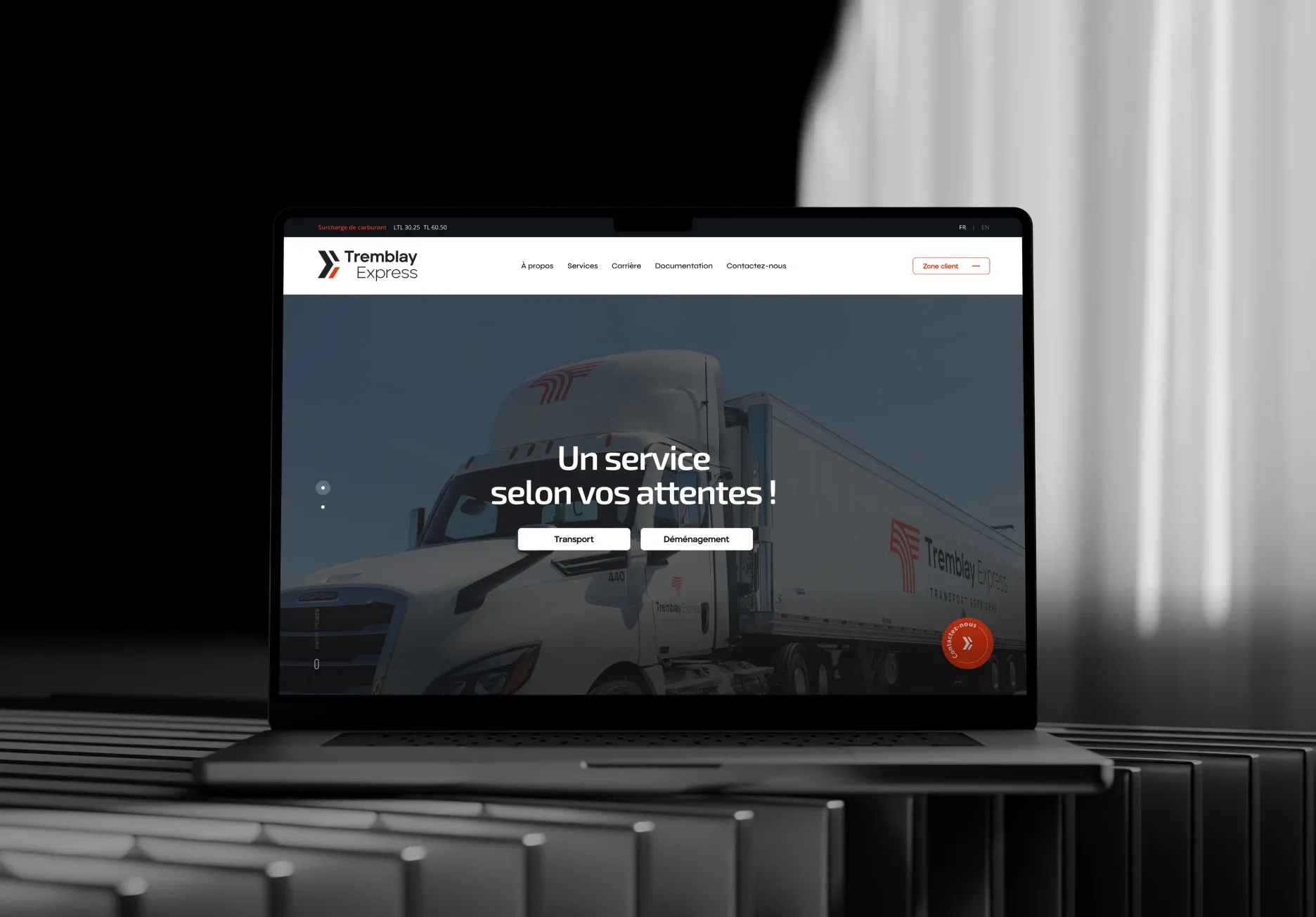 Projet du site de Tremblay Express